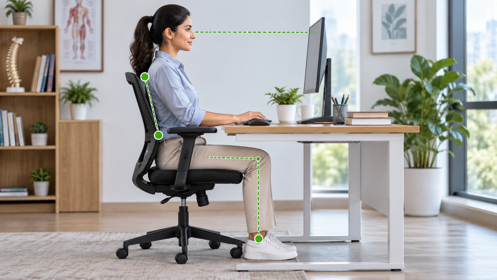Correct Sitting Posture कैसे बनाए रखें